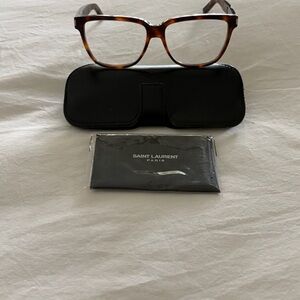 Saint Laurent SL 74 Brown Tortoise Eye Glasses with original lenses included